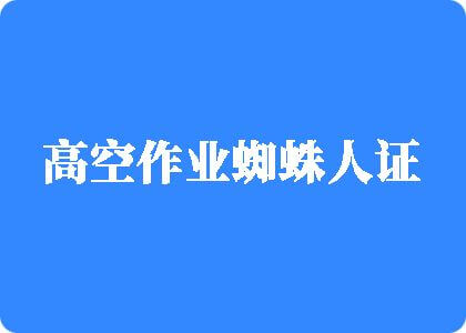 鸡勃AV屄高空作业蜘蛛人证